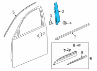 OEM 2022 Buick Envision Applique Diagram - 84962266