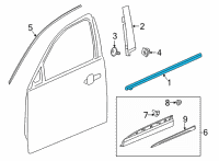OEM Buick Envision Belt Molding Diagram - 84908552