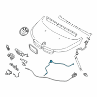 OEM 2016 BMW i3 Rear Bowden Cable Diagram - 51-23-7-299-165