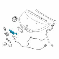 OEM 2018 BMW i3 Lock For Hood Diagram - 51-23-7-299-162