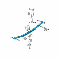 OEM 2019 Chevrolet Silverado 1500 LD Leaf Spring Diagram - 84855891