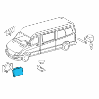 OEM 2009 Dodge Sprinter 2500 Sensor Ki-Parking Assist Diagram - 68078168AA