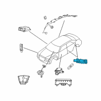 OEM 2006 Chrysler PT Cruiser Sensor-Impact Diagram - 4671779AC