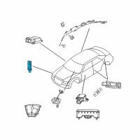 OEM Chrysler 300 Sensor-Impact Diagram - 4896173AA