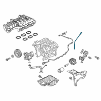 OEM 2018 Lincoln Navigator Dipstick Diagram - HL3Z-6750-B