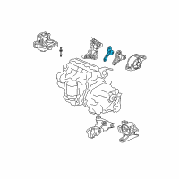 OEM Honda Fit Bracket, R. RR. Engine Mounting (AT) Diagram - 50827-SLN-A80