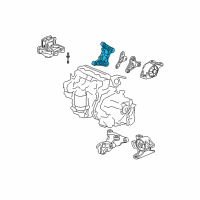 OEM 2008 Honda Fit Base, RR. Mount Bracket Diagram - 50829-SLN-A00