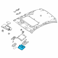 OEM 2018 Infiniti Q50 Map Lamp Assy Diagram - 26430-6HL1B