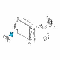 OEM 2021 Lexus LS500h Cooler, Motor Cooling Diagram - G125A-50010