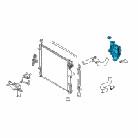 OEM 2018 Lexus LC500h Reserve Tank Assembly, R Diagram - 16470-31200