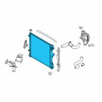 OEM 2018 Lexus LS500h Radiator Assembly Diagram - 16400-31B20