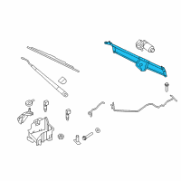 OEM Lincoln Motor & Linkage Diagram - FL1Z-17566-A