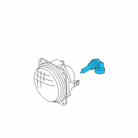 OEM Ford Escape Fog Lamp Bulb Diagram - F8RZ-13466-AA