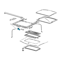 OEM 1998 Chevrolet Malibu Actuator Asm, Sun Roof Diagram - 22605685