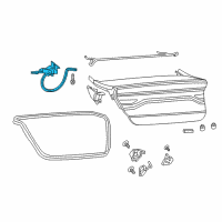 OEM 2015 Dodge Dart Hinge-Deck Lid Diagram - 68082012AH