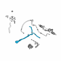 OEM 2002 Kia Spectra Pipe Assembly-Cooling Diagram - 0K2AH32470K