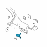 OEM Nissan Maxima Actuator Assy-Fuel Lid Opener Diagram - 78850-2Y000