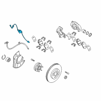 OEM Kia Sensor Assembly-Abs Front Wheel Diagram - 956702J000