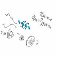 OEM 2009 Kia Borrego Pad Kit-Front Disc BRAK Diagram - 581012JA00