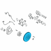 OEM Kia Borrego Disc-Front Wheel Brake Diagram - 517122J000