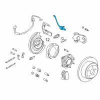 OEM Lincoln Navigator Rear Speed Sensor Diagram - 7L1Z-2C190-E