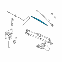 OEM 2009 Chevrolet Aveo5 Wiper Blade Diagram - 95980792