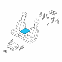 OEM Dodge Cover-ARMREST Bin Diagram - 1DK741J3AA