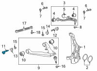 OEM Chevrolet Tahoe BOLT, FRT LWR CONT ARM ADJ Diagram - 11602557