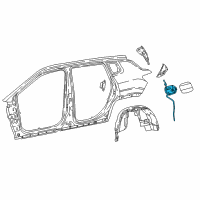 OEM 2018 Jeep Compass Housing-Fuel Filler Diagram - 55112652AA