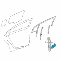 OEM 2014 Chevrolet Sonic Window Motor Diagram - 95919458