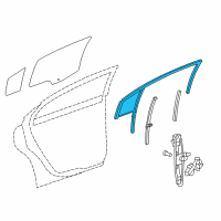 OEM Chevrolet Run Weatherstrip Diagram - 95040057