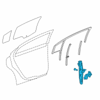 OEM 2016 Chevrolet Cruze Window Regulator Diagram - 95299685