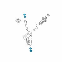 OEM Nissan D21 Seal Kit-Pinion, Power Steering Gear Diagram - 49345-55G26