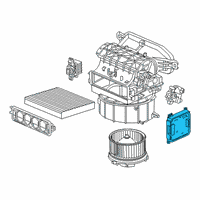 OEM Honda Civic CPU ASSY., AUTO A/C Diagram - 79610-TGH-A91