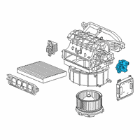 OEM 2017 Honda Civic Motor Assembly, F/R Diagram - 79350-TBA-A11