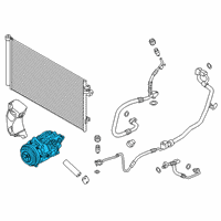 OEM 2018 BMW M5 Air Conditioning Compressor Diagram - 64-52-6-822-848