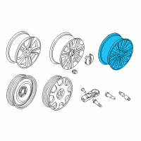 OEM 2019 Lincoln MKZ Wheel, Alloy Diagram - HP5Z-1007-A