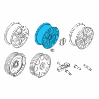 OEM 2016 Lincoln MKZ Wheel, Alloy Diagram - DP5Z-1007-A
