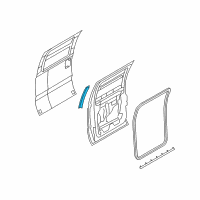 OEM 2002 Ford F-350 Super Duty Door Weatherstrip Diagram - F81Z-26247A51-AA