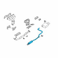 OEM 2002 Nissan Altima MUFFLER Assembly-Exhaust, Sub Diagram - 20300-9J410