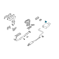 OEM 2002 Nissan Altima Bracket-Exhaust Mounting Diagram - 20731-ZD90A