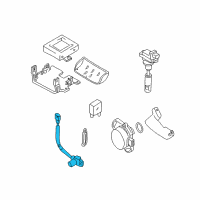 OEM 1999 Chevrolet Tracker Sensor Asm, Crank Position (On Esn) Diagram - 91174660