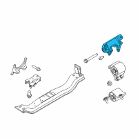 OEM 2017 Ford F-350 Super Duty Mount Bracket Diagram - HC3Z-6031-A