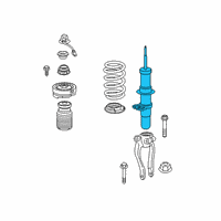 OEM BMW M5 Spring Strut Edc, Front Left Diagram - 31-30-7-856-893