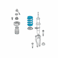 OEM 2020 BMW M5 Coil Spring, Front Diagram - 31-33-8-074-026