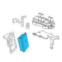 OEM Chevrolet Silverado 1500 ECM Diagram - 12635043