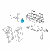 OEM Chevrolet Express 1500 Knock Sensor Diagram - 12600327
