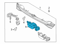 OEM Hyundai Outside HDL & Lock Assembly-T/LID Diagram - 81260-AA000