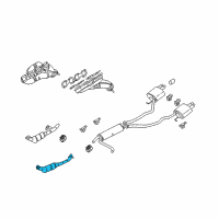 OEM 2006 BMW X5 Front Pipe Diagram - 18-30-7-544-137