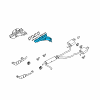 OEM 2005 BMW X5 Exhaust Manifold Diagram - 11-62-7-525-077